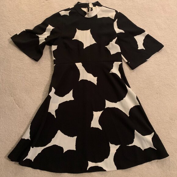 Kate Spade Black & White Dress Size 2 - Picture 5 of 6